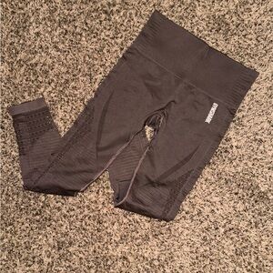 Gymshark brown cropped Leggings